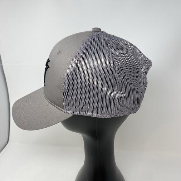 Vortex Mens Snapback Baseball Cap Hat Gray Embroidered Logo One Size - Picture 4 of 7